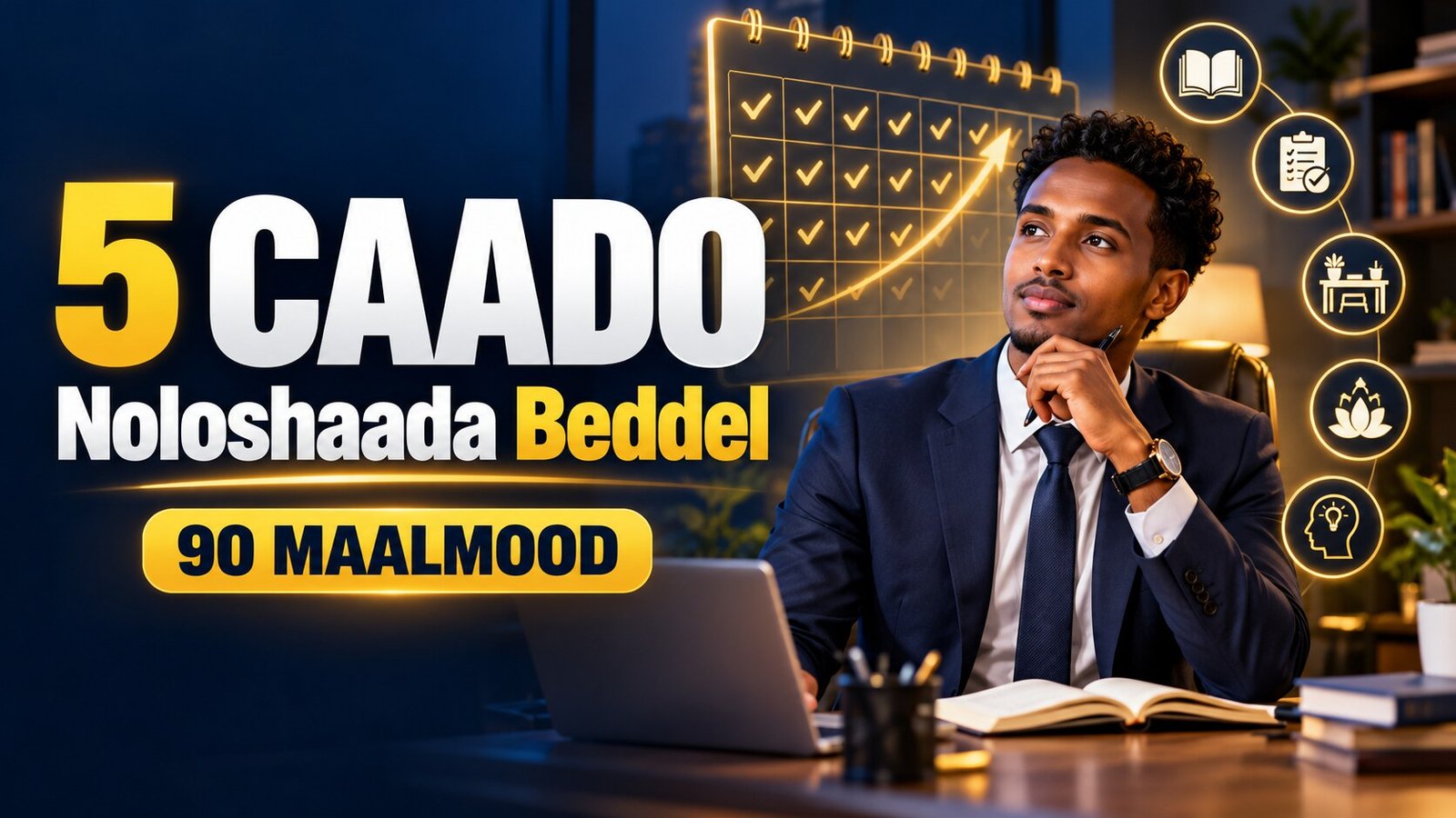 5 caado oo noloshaada beddeli kara 90 maalmood gudahood